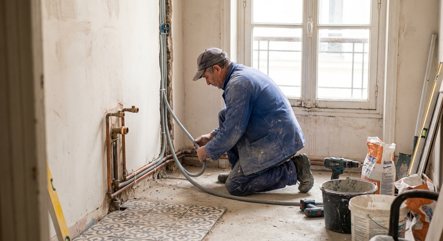 Professionnel multiservice réalisant des travaux de rénovation intérieure