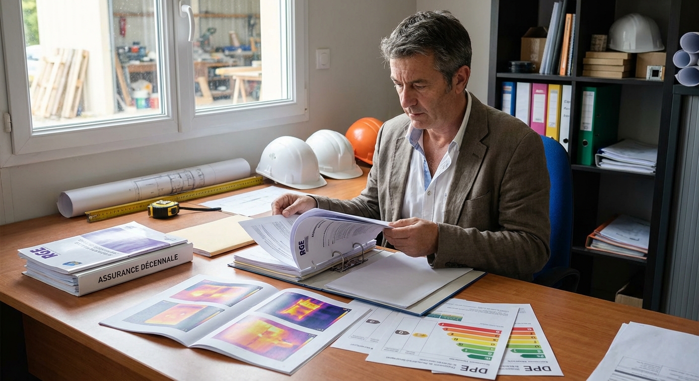 Rénovateur énergétique consultant son attestation décennale
