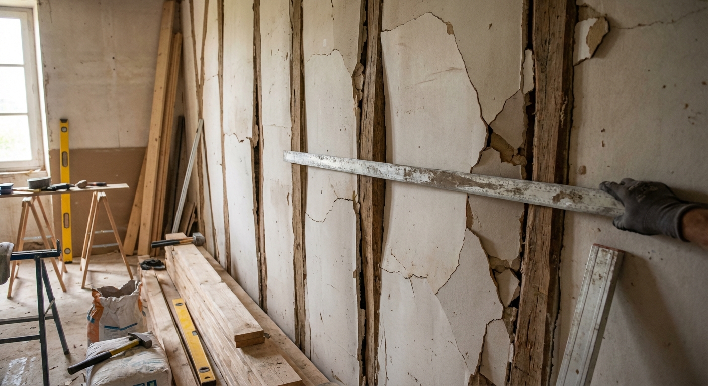 Déformation de mur à ossature bois