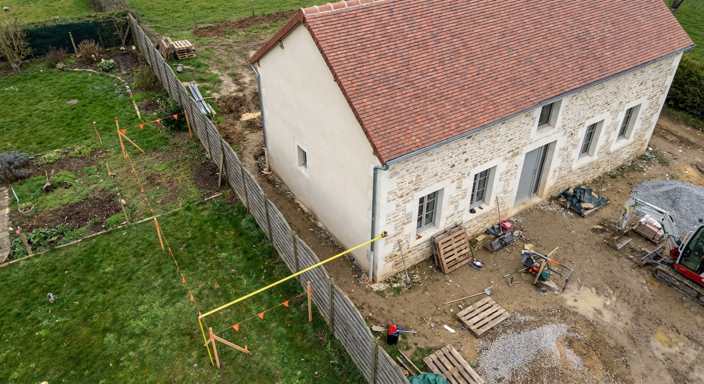 Construction non conforme aux distances réglementaires