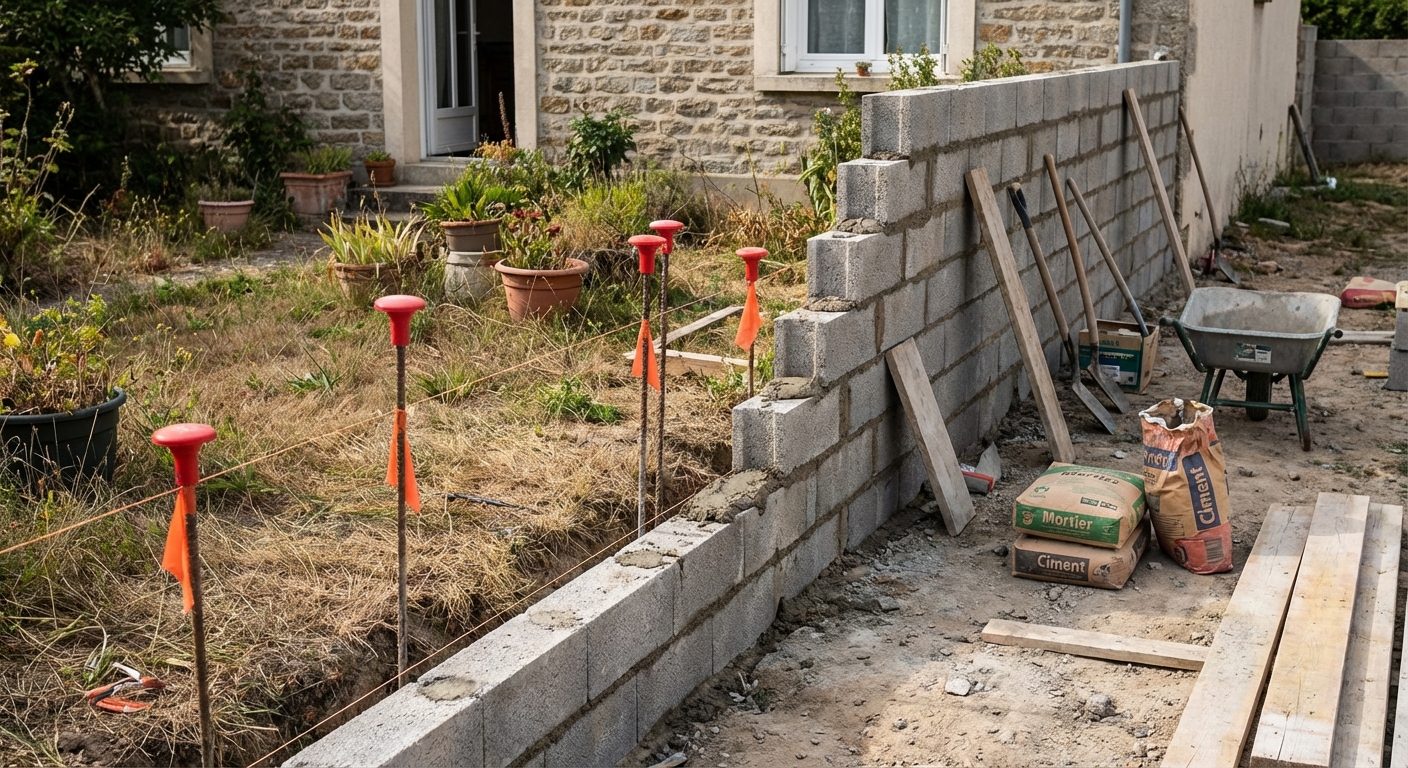 Empiètement de construction sur propriété voisine
