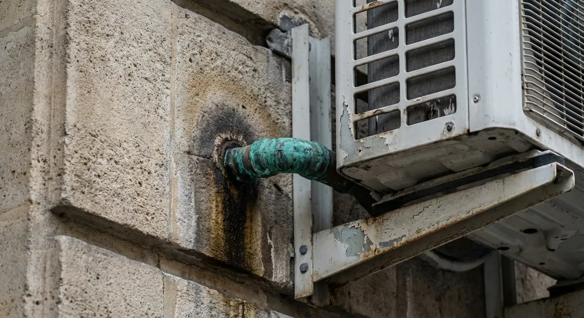 Fuite de fluide frigorigène sur réseau encastré