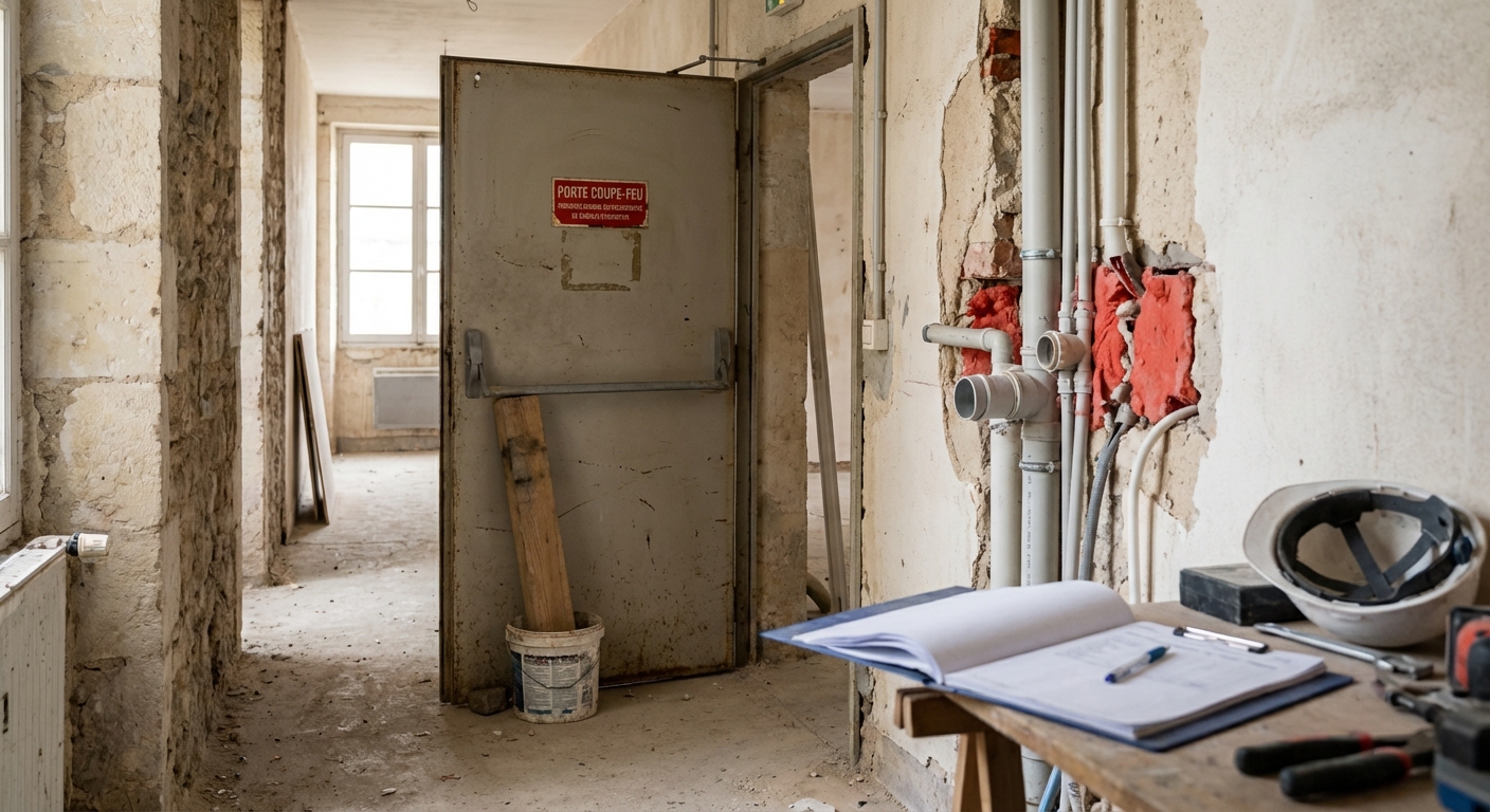 Bâtiment non conforme nécessitant des travaux de mise aux normes
