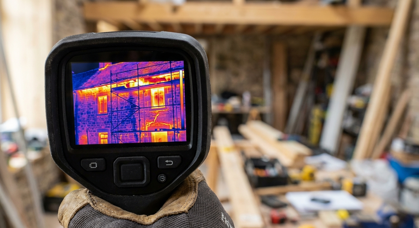 Bâtiment non conforme thermiquement par défaut d'isolation