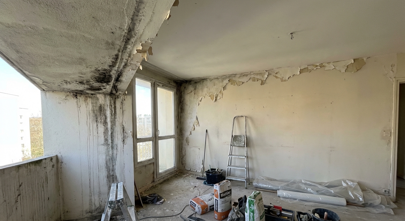 Ponts thermiques visibles à la caméra thermique