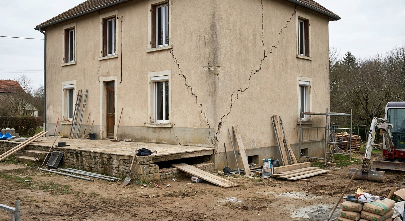 Tassement différentiel des fondations